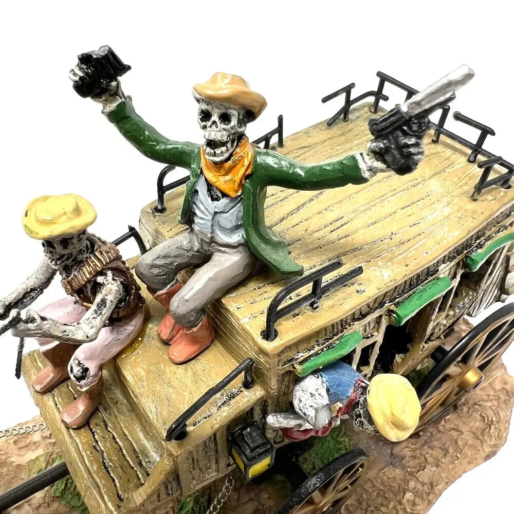 Vintage Lemax Spooky Town Haunted Stage Coach 73607 Halloween Decor 2007 W/ Box